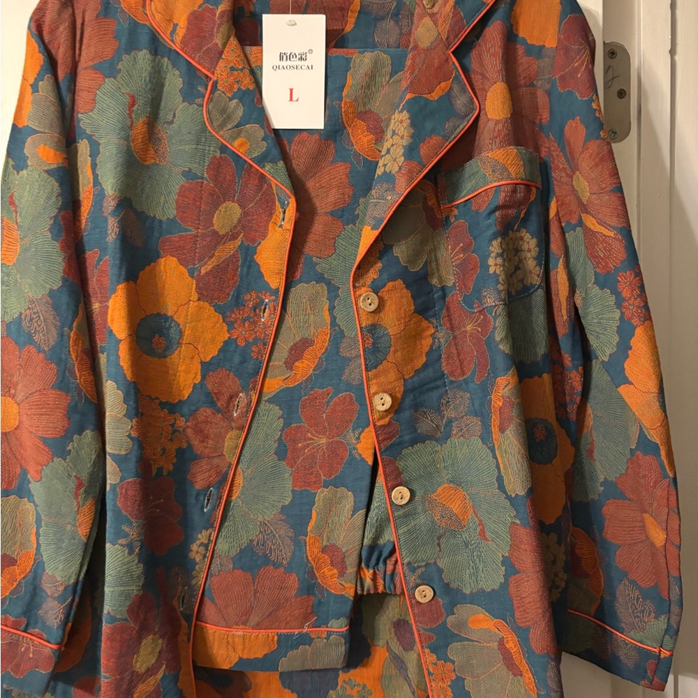 Floral Print Pajama Set